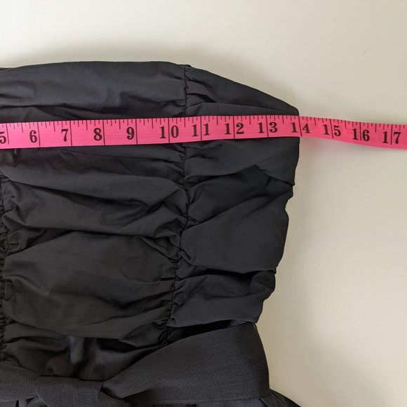 Bedo Black Strapless Bubble Dress Small - Picture 12 of 16
